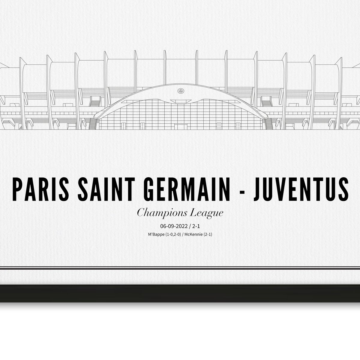 Affiche Football Affiche matchs au Parc des Princes 1996 Le Havre, AJA