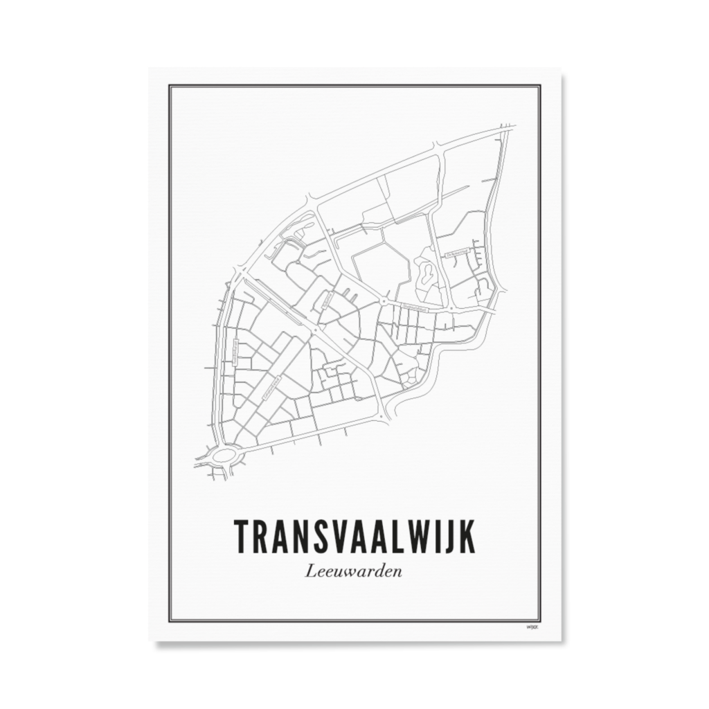 Poster van Leeuwarden - Transvaalwijk | WIJCK. 