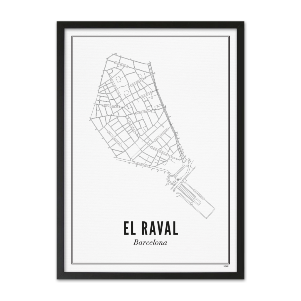 Poster von Barcelona - El Raval | WIJCK.