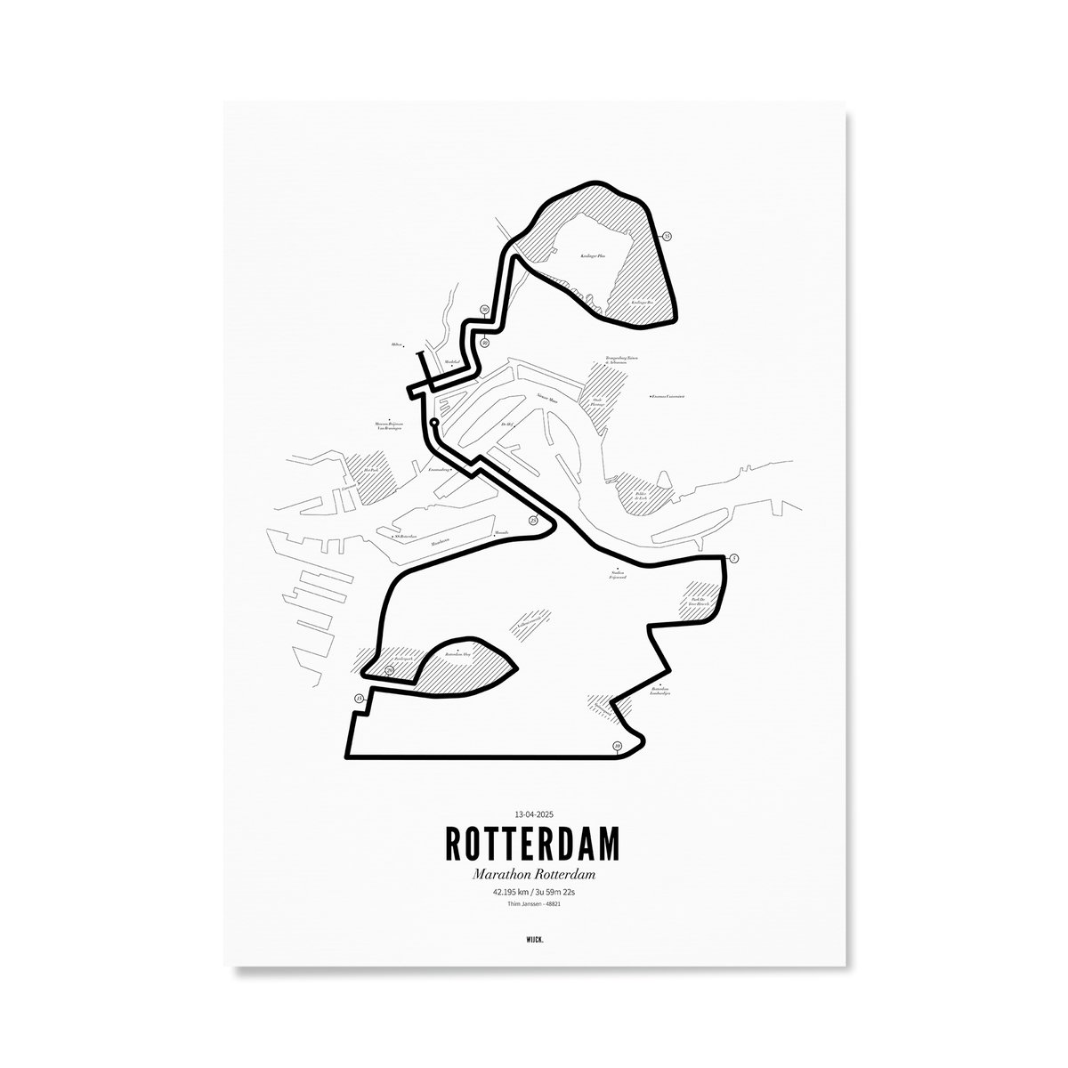 Affiches de Marathon Rotterdam 2025 | WIJCK.