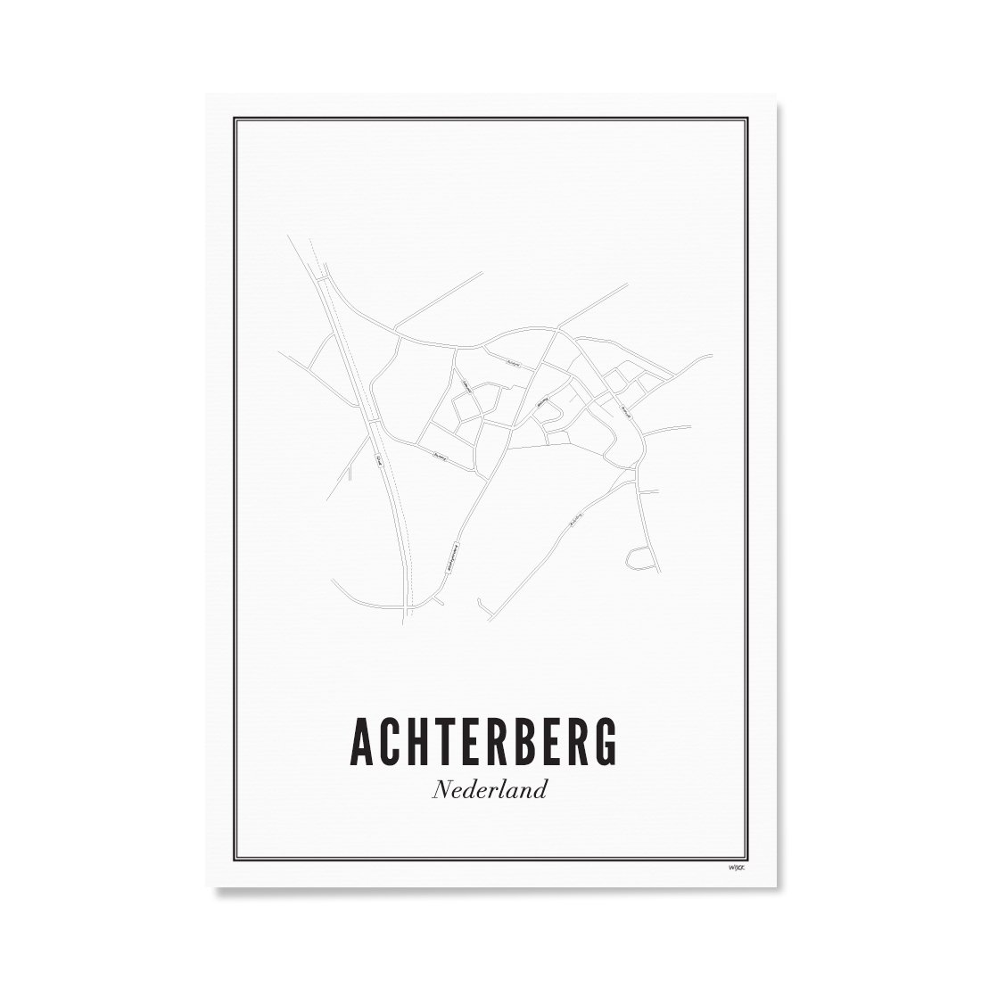 Poster von Achterberg - Stadt | WIJCK.
