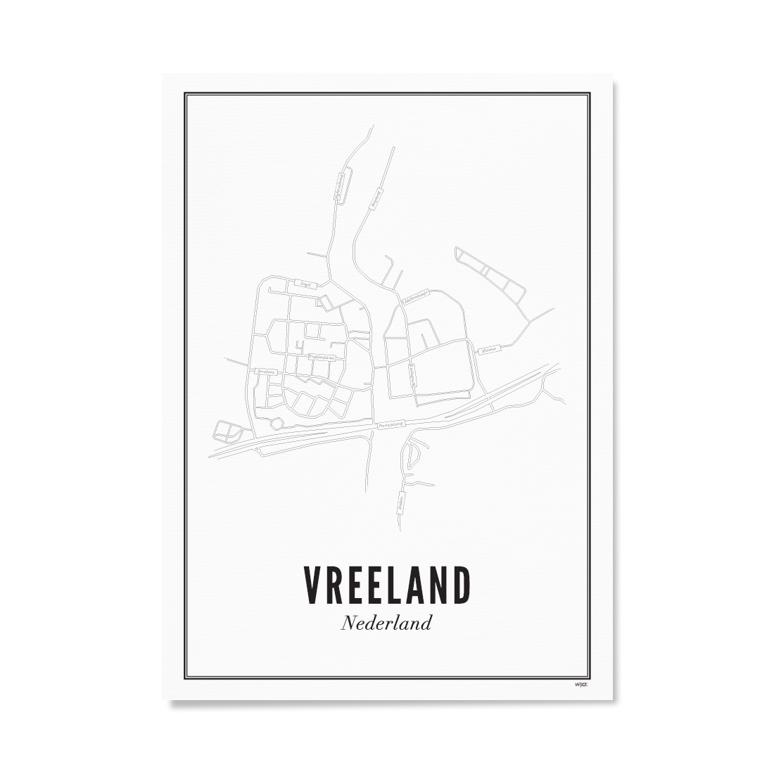 Poster van Vreeland - Stad | WIJCK. 