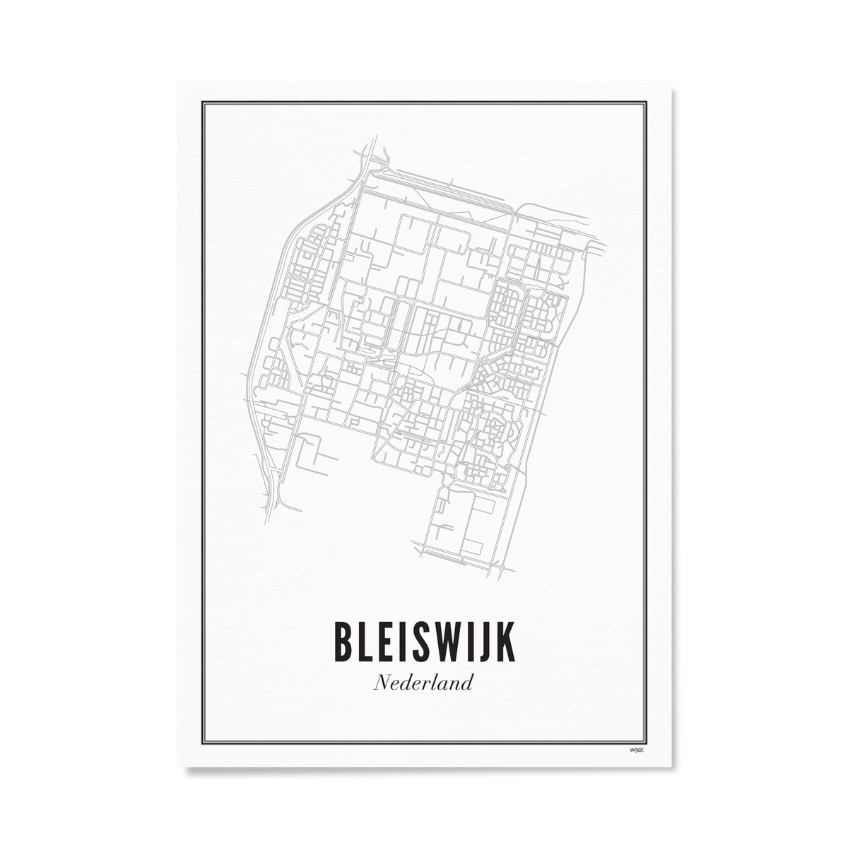 Poster van Bleiswijk - Stad | WIJCK. 