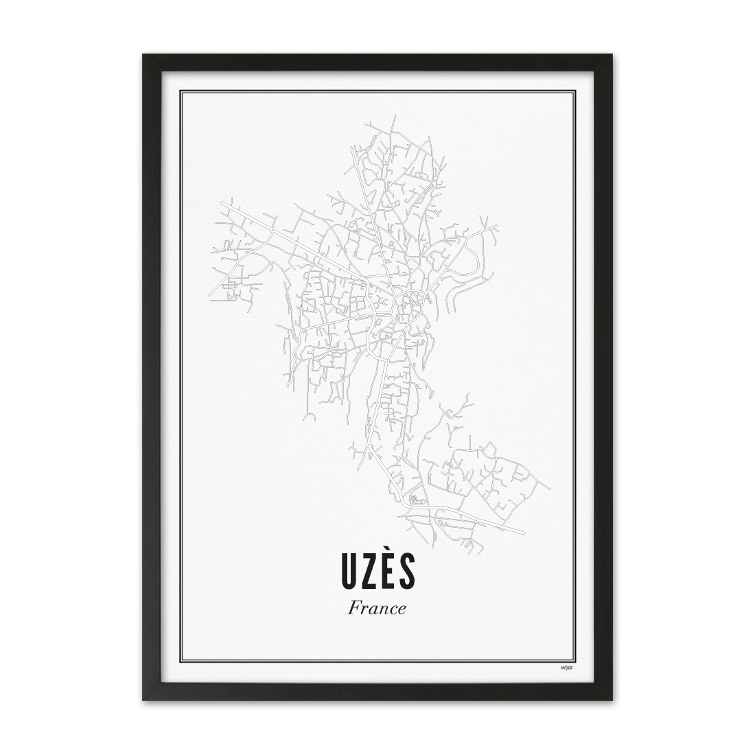 Poster van UZES - Stad | WIJCK. 