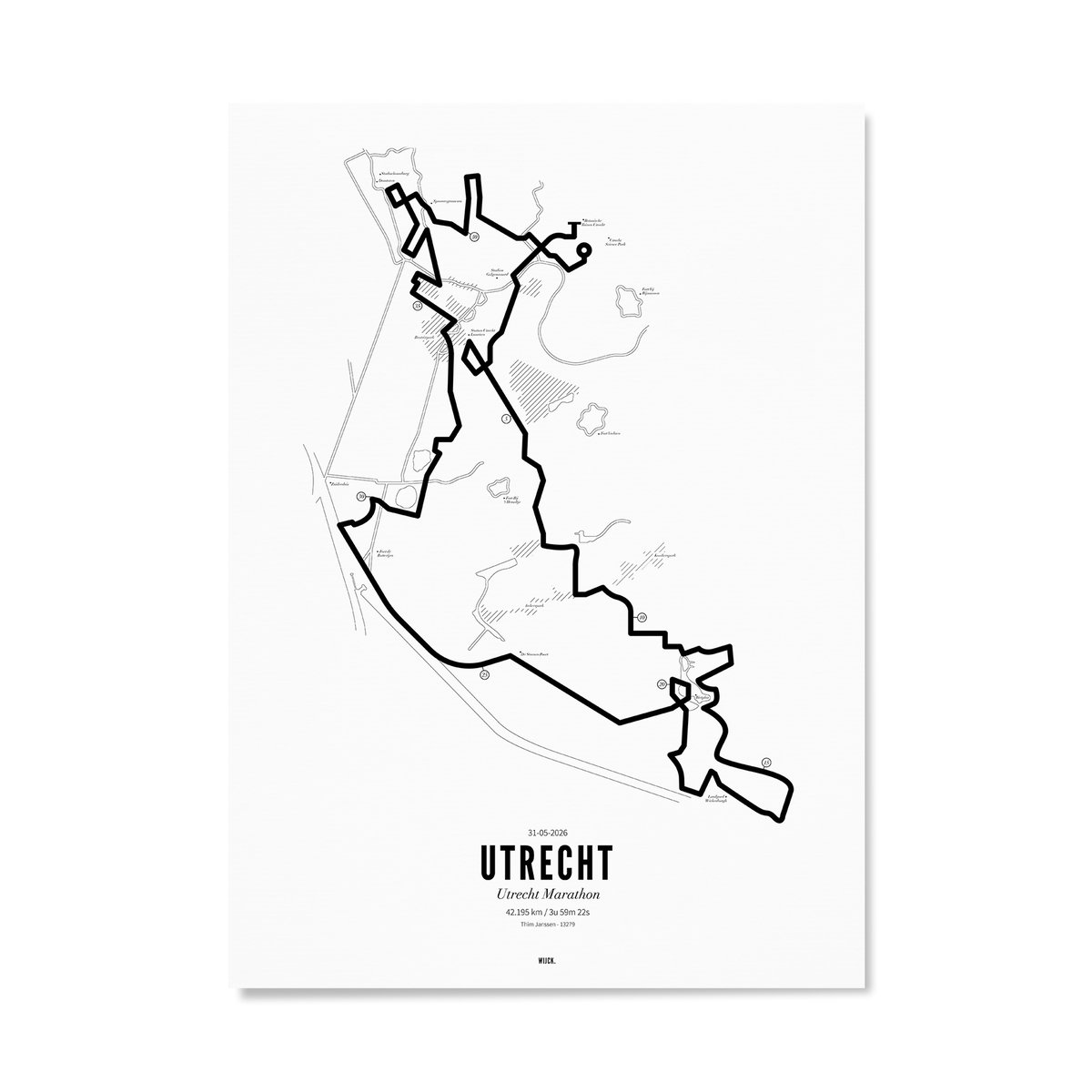 Affiches de Marathon Utrecht 2026 | WIJCK.