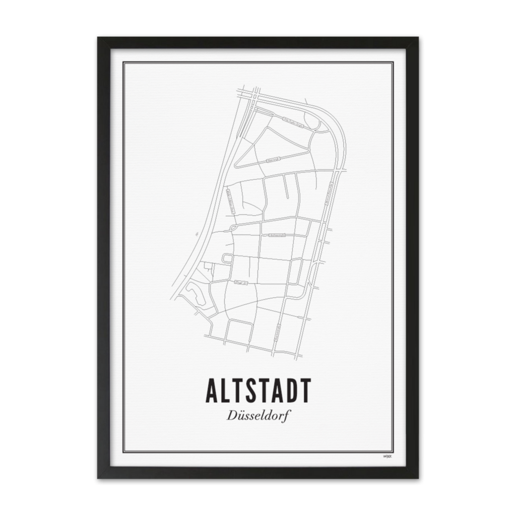Poster von Düsseldorf - Altstadt | WIJCK.