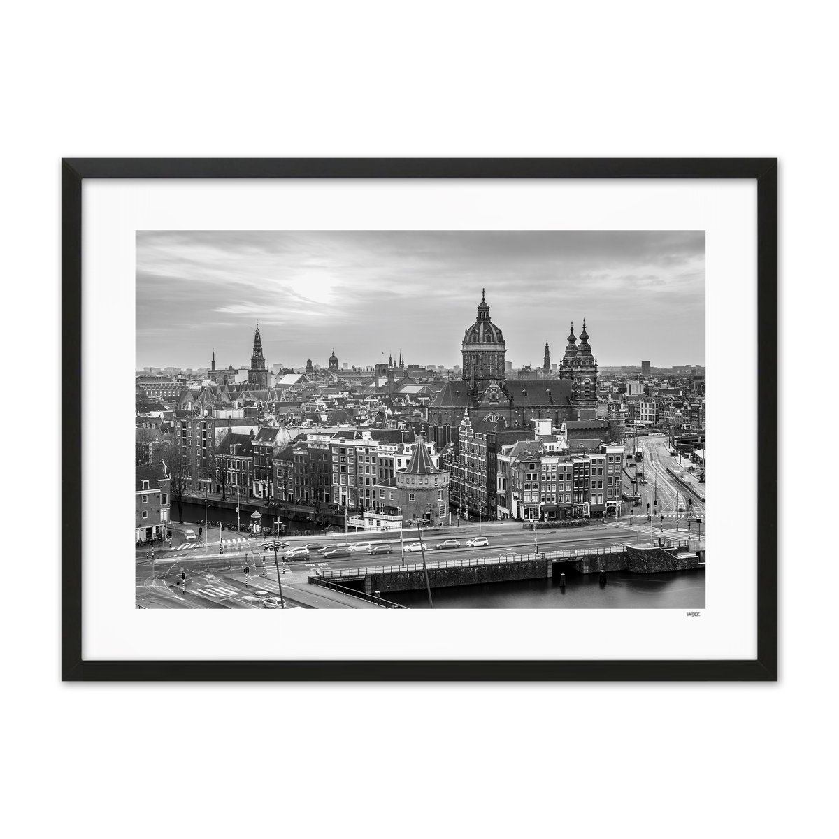 Poster van Amsterdam - Skyline | WIJCK.
