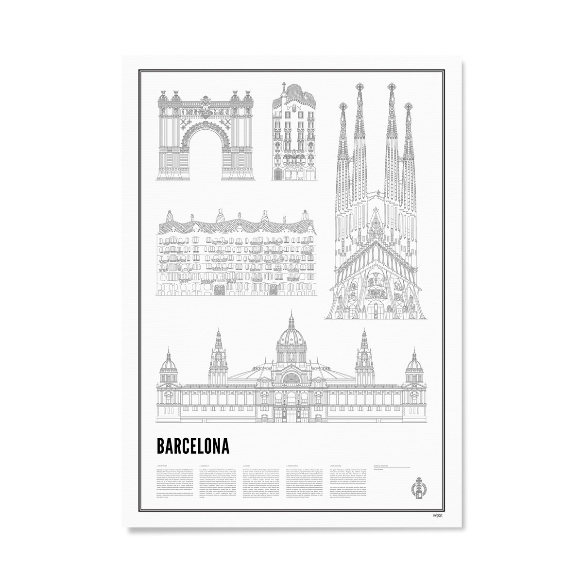 Poster van Iconics of Barcelona | WIJCK. 