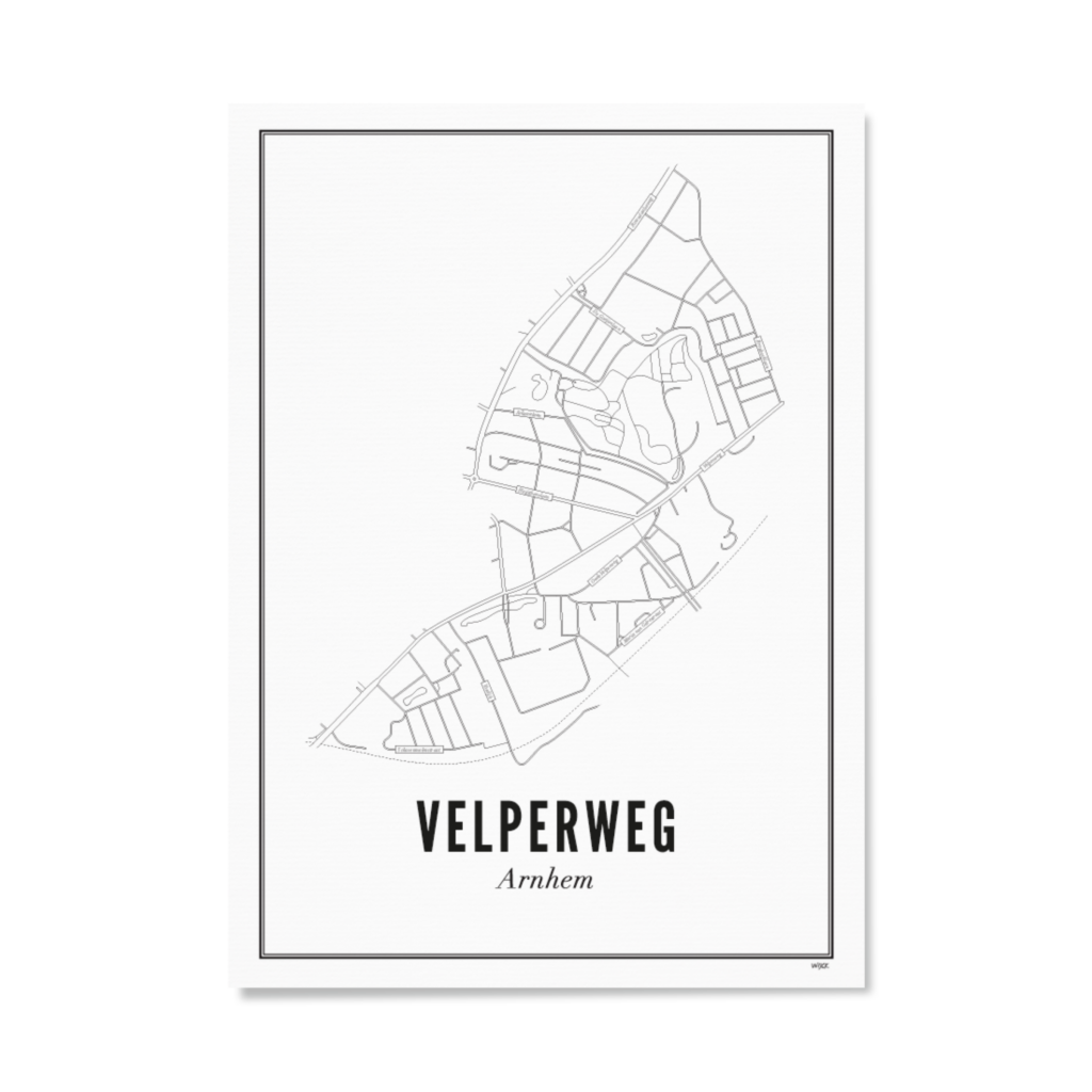 Poster van Arnhem - Velperweg | WIJCK. 