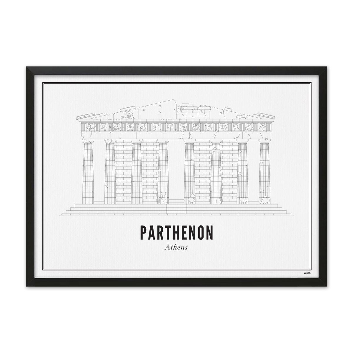Affiches de Athenes - Parthenon | WIJCK.