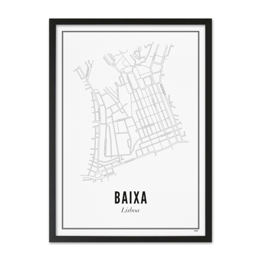 Poster von Lissabon - Baixa | WIJCK.