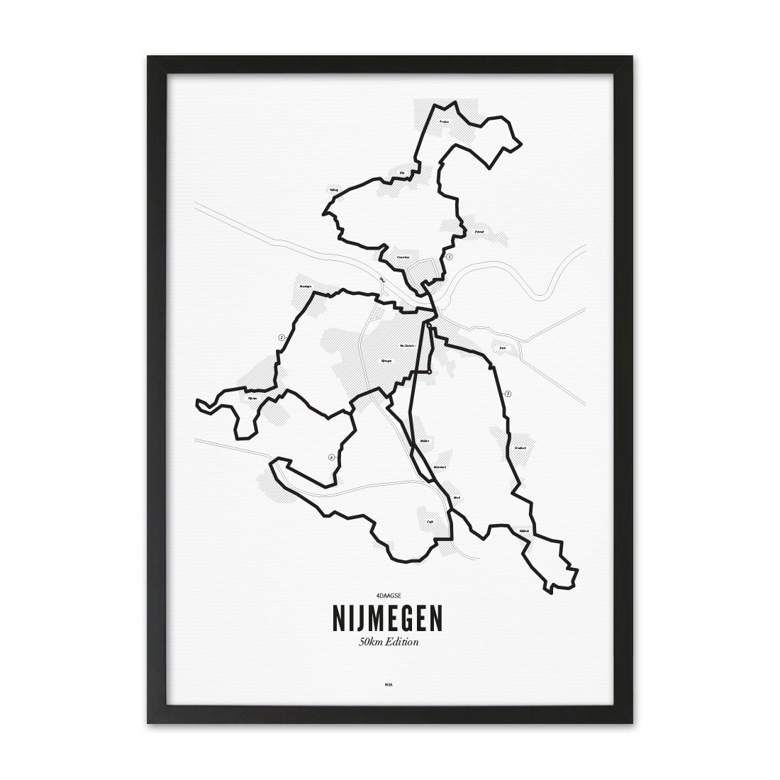 Poster von Nijmegen - 4Days Marches - 50km | WIJCK.