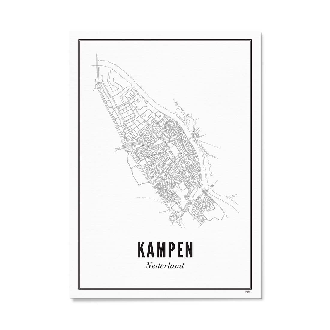 Poster van Kampen - Stad | WIJCK. 