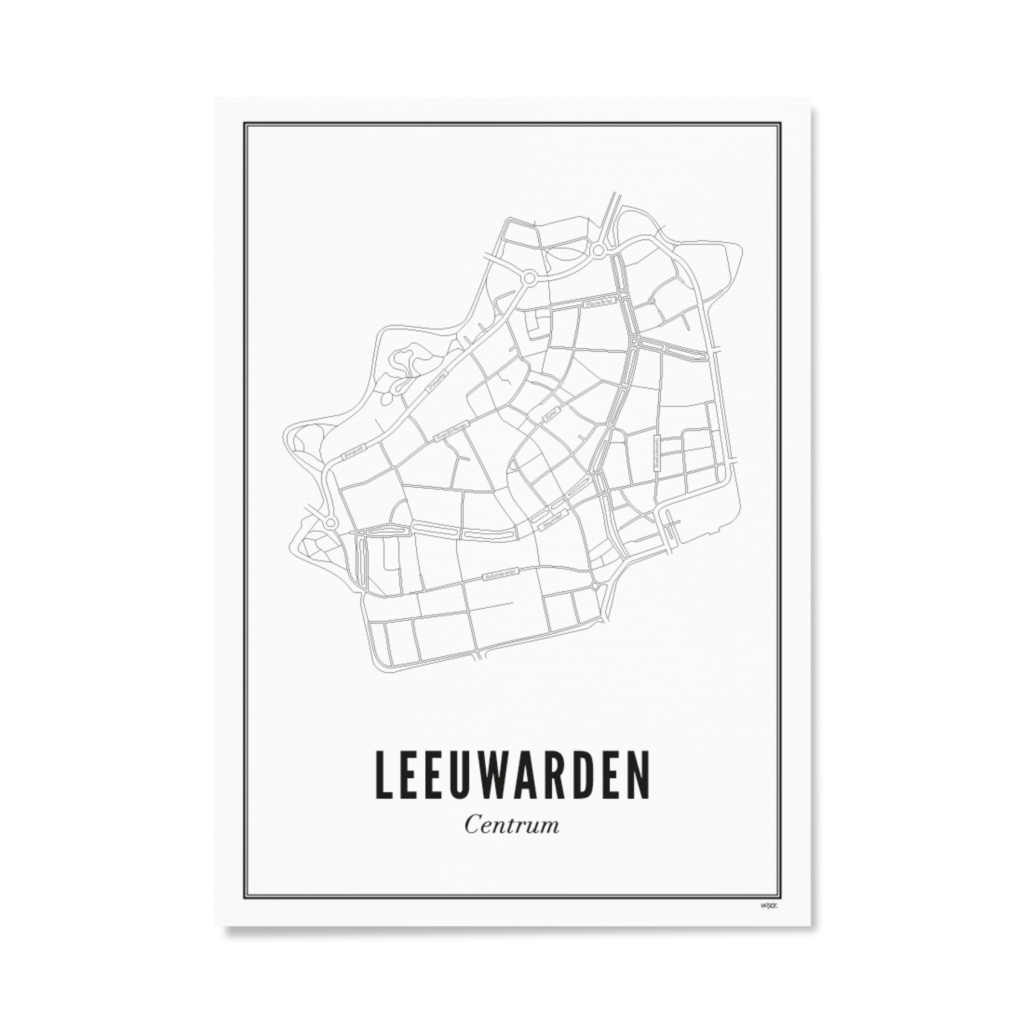 Poster von Leeuwarden - Centre | WIJCK.