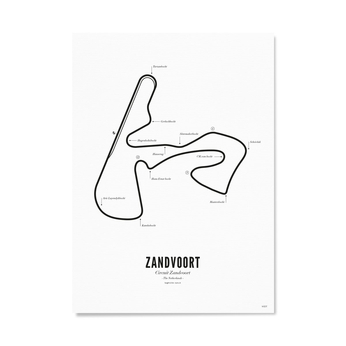 Officiële Circuit Zandvoort Poster | WIJCK.
