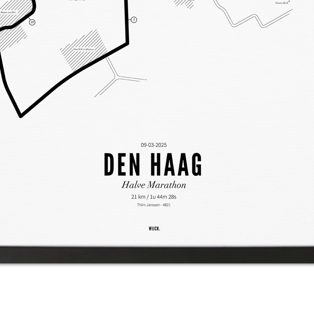 Poster Halve Marathon Den Haag 2025 | WIJCK.