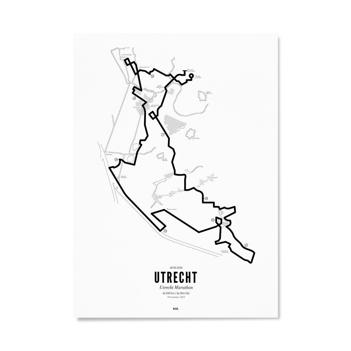 Poster of Marathon Utrecht 2025 | WIJCK.