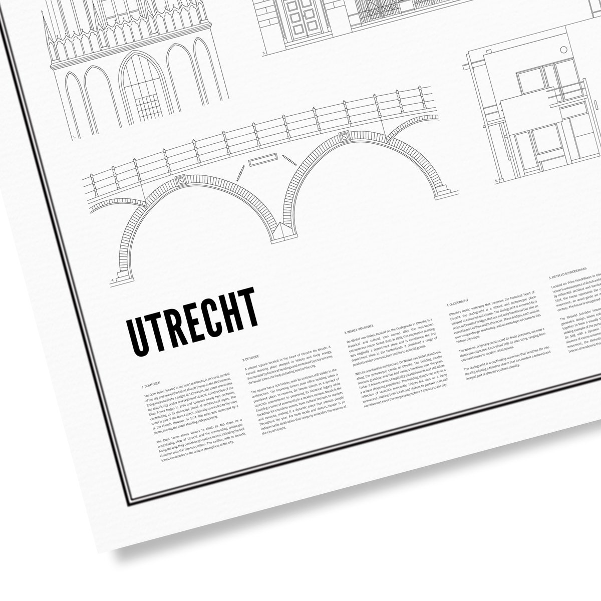Poster von Iconics of Utrecht | WIJCK.