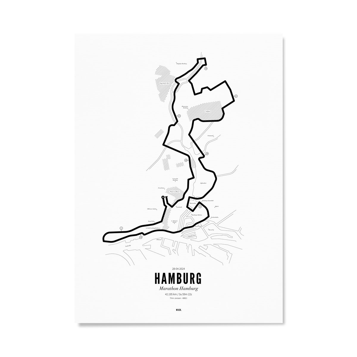 Poster of Marathon Hamburg 2024 | WIJCK.