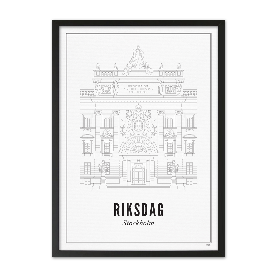 Affiches de Stockholm - Riksdag | WIJCK.