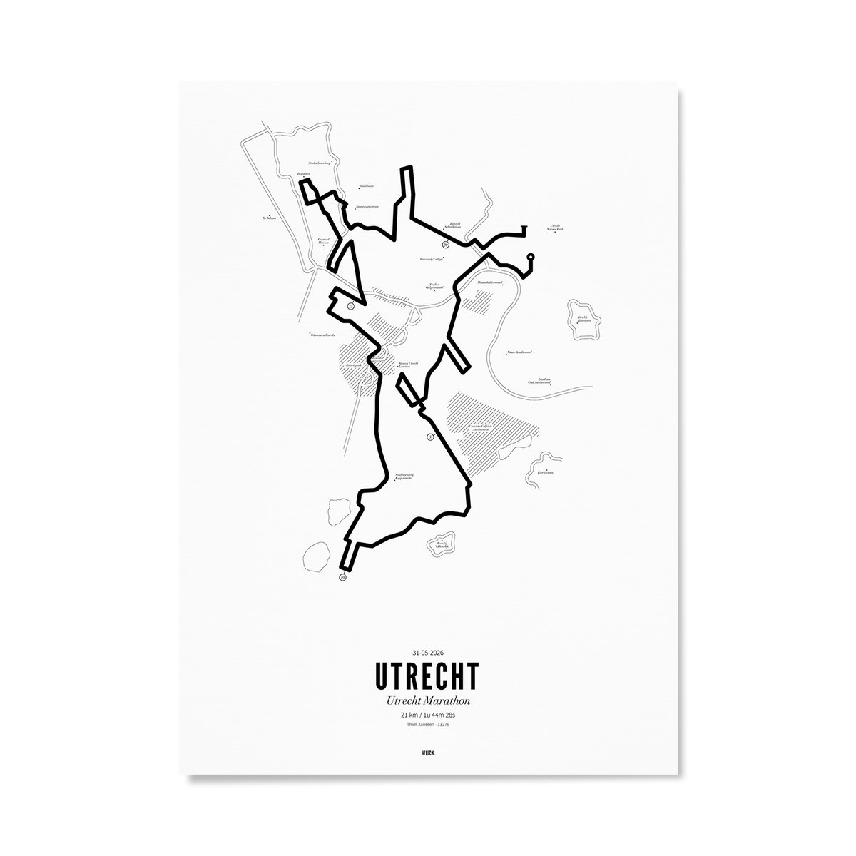 Affiches de Semi-marathon Utrecht 2026 | WIJCK.