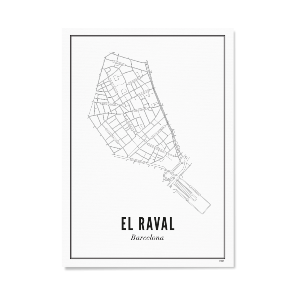 Poster von Barcelona - El Raval | WIJCK.