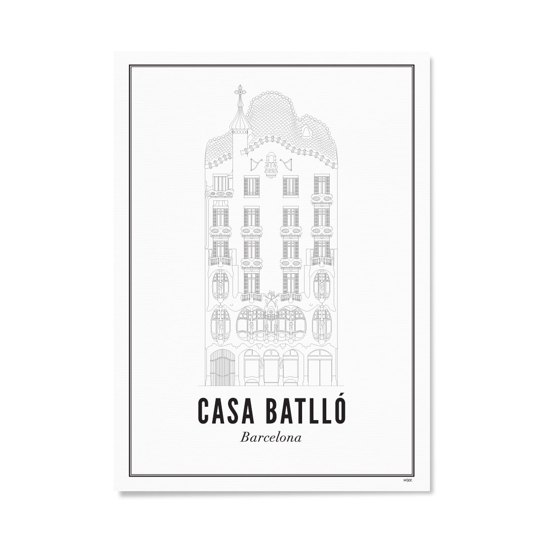 Affiches de Barcelona - Casa Batlló | WIJCK.