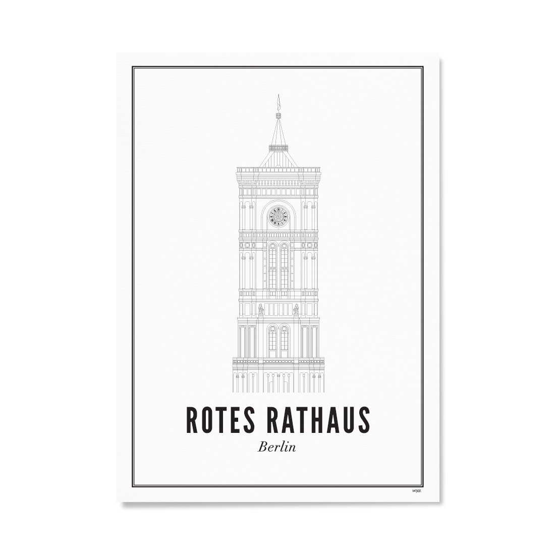 Affiches de Berlin - Rotes Rathaus | WIJCK.
