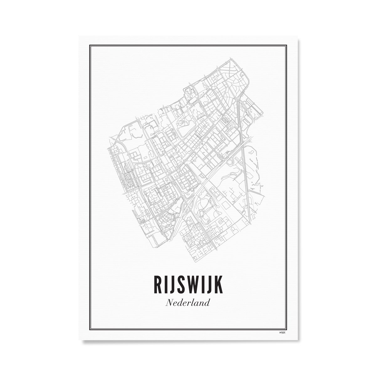 Poster van Rijswijk- Stad | WIJCK. 