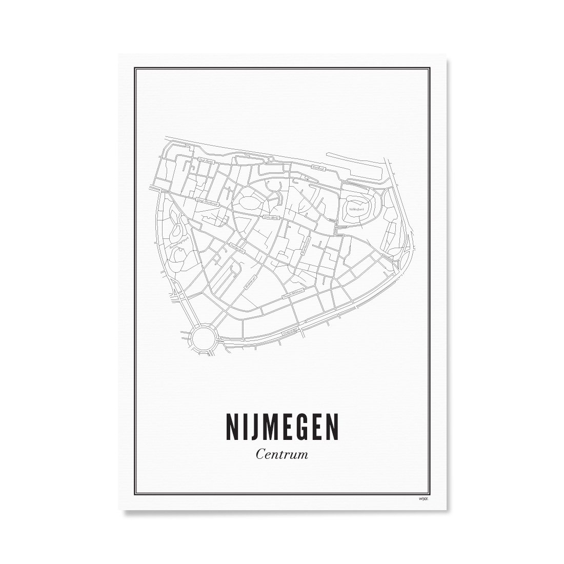 Poster von Nijmegen - Centre | WIJCK.