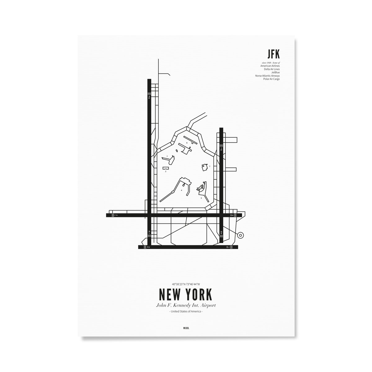 Poster von JFK Airport | WIJCK.