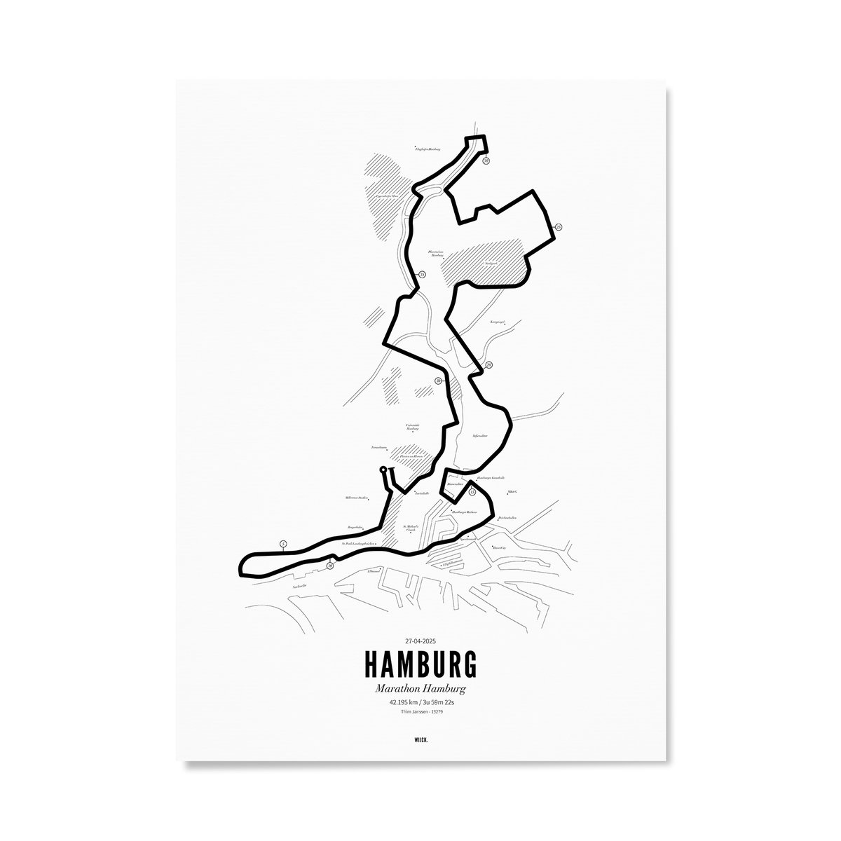 Affiches de Marathon Hamburg 2025 | WIJCK.