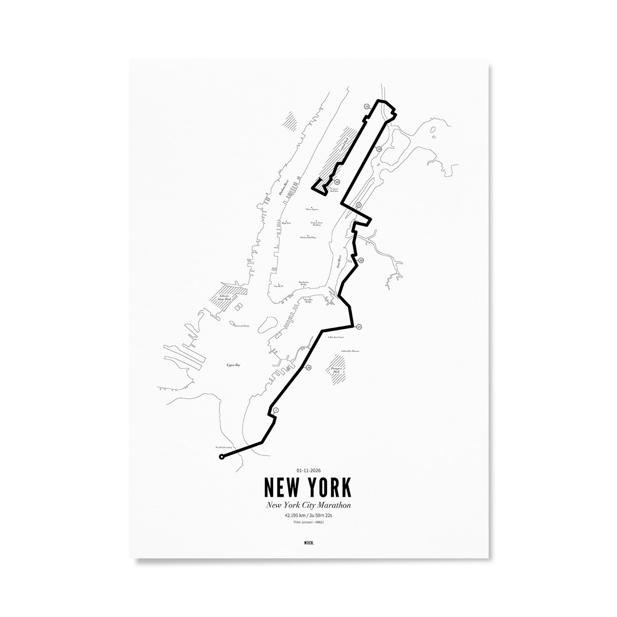 Poster van Marathon New York 2026 | WIJCK. 