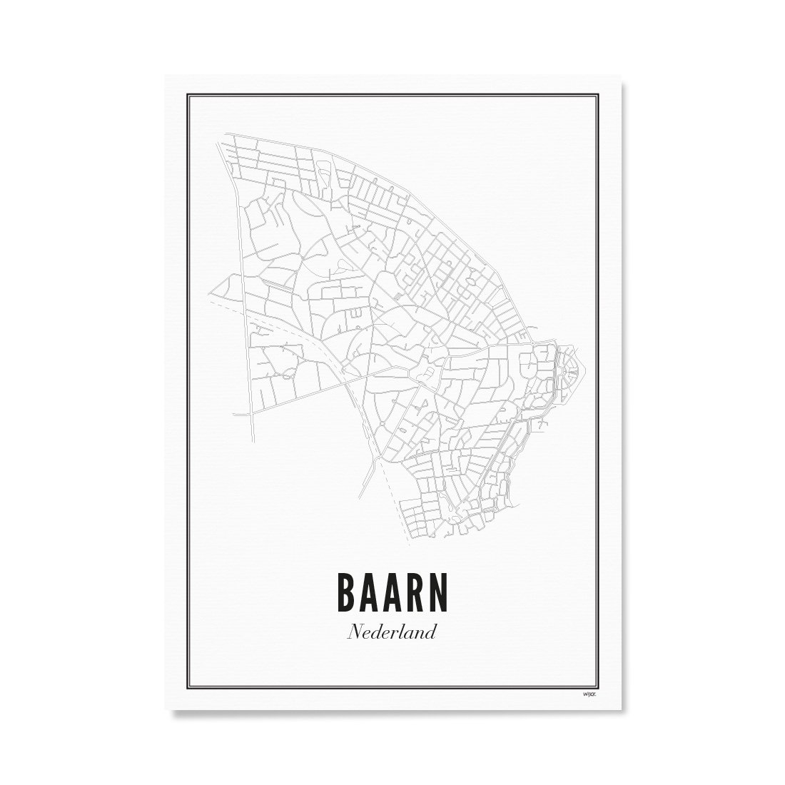Poster van Baarn - Stad | WIJCK. 