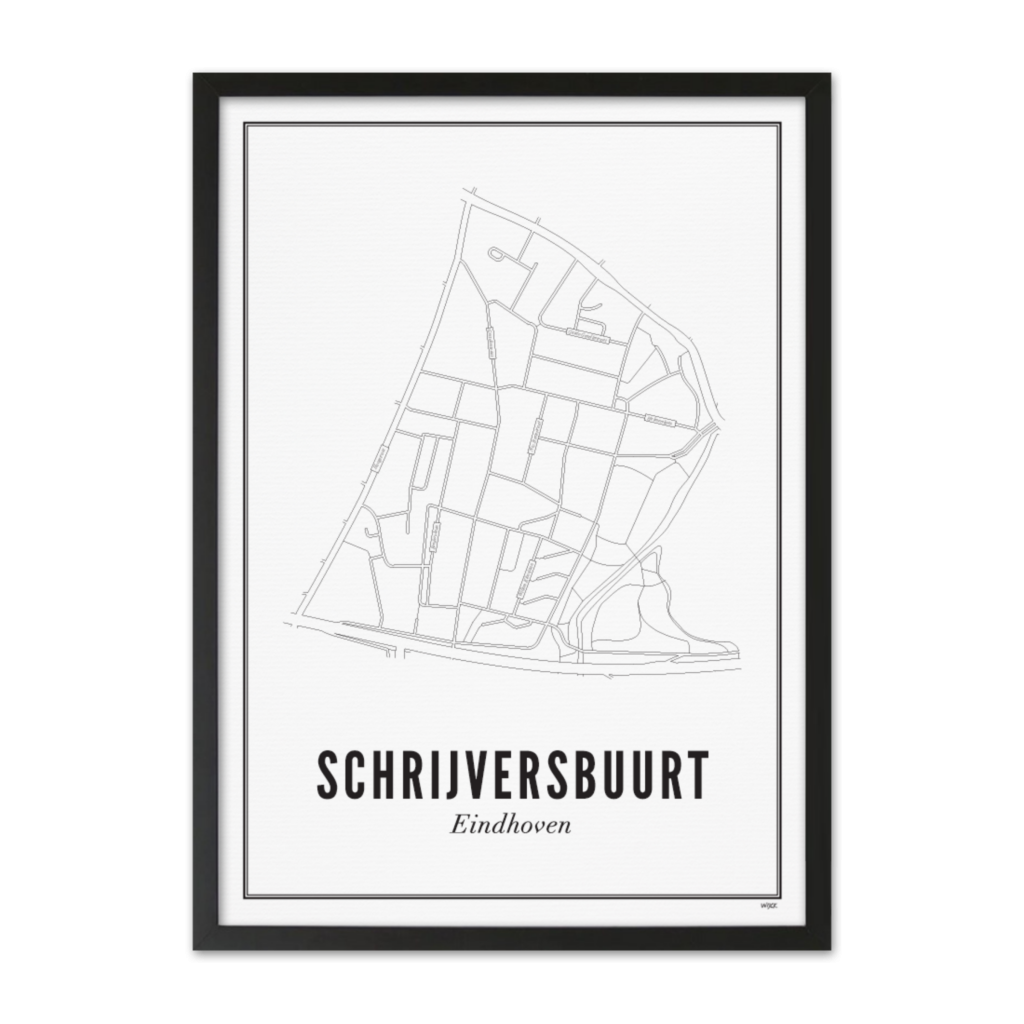 Poster of Eindhoven - Schrijversbuurt | WIJCK.