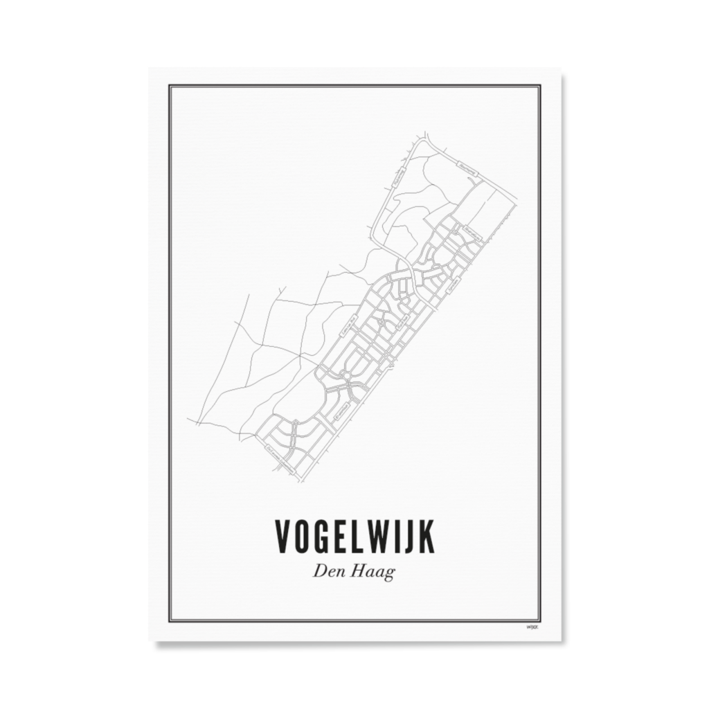 Poster of Den Haag - Vogelwijk | WIJCK.