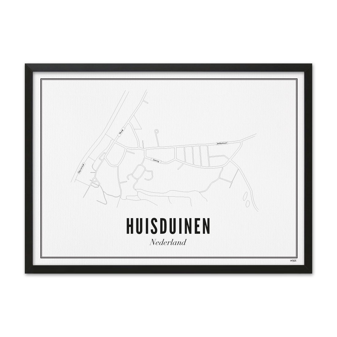 Poster van Huisduinen - Stad | WIJCK. 