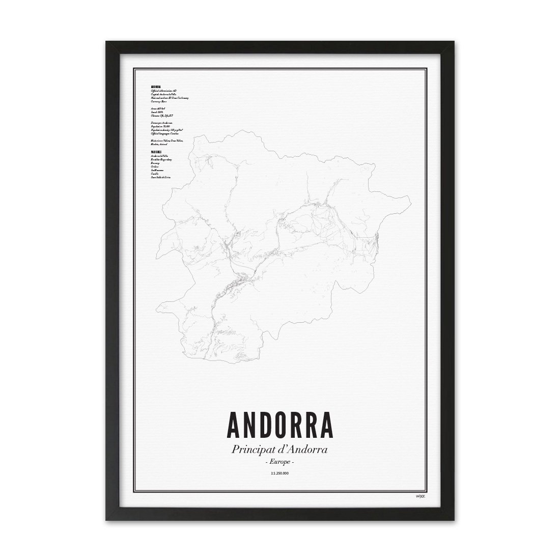 Poster van Andorra | WIJCK. 