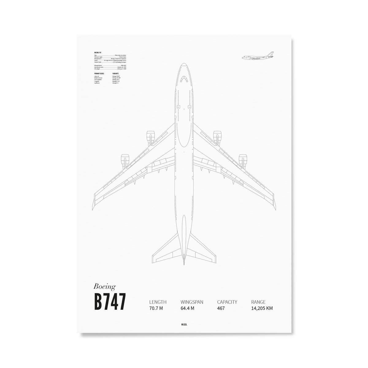 Affiches de Boeing 747 | WIJCK.