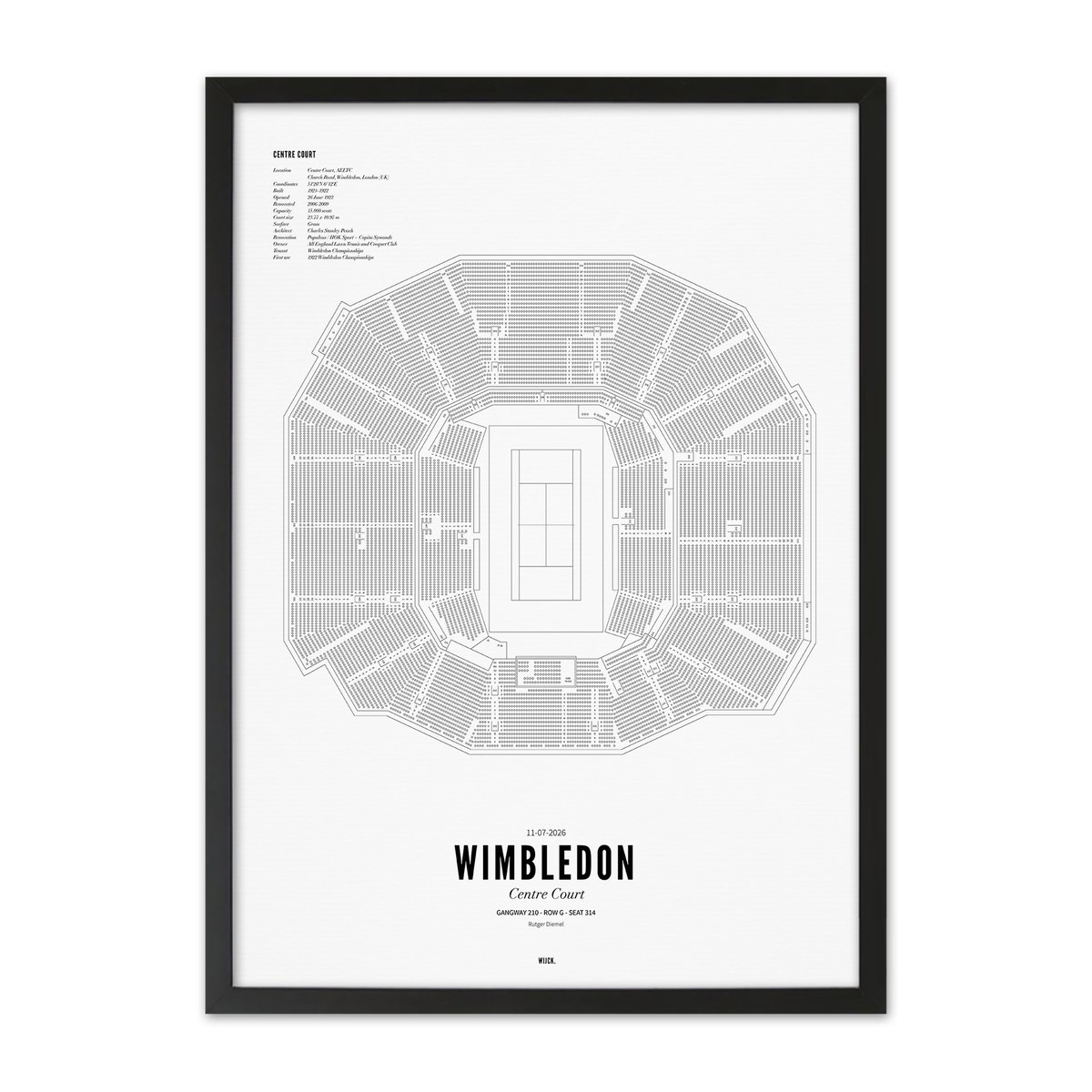 Poster van Wimbledon - Centre Court | WIJCK. 