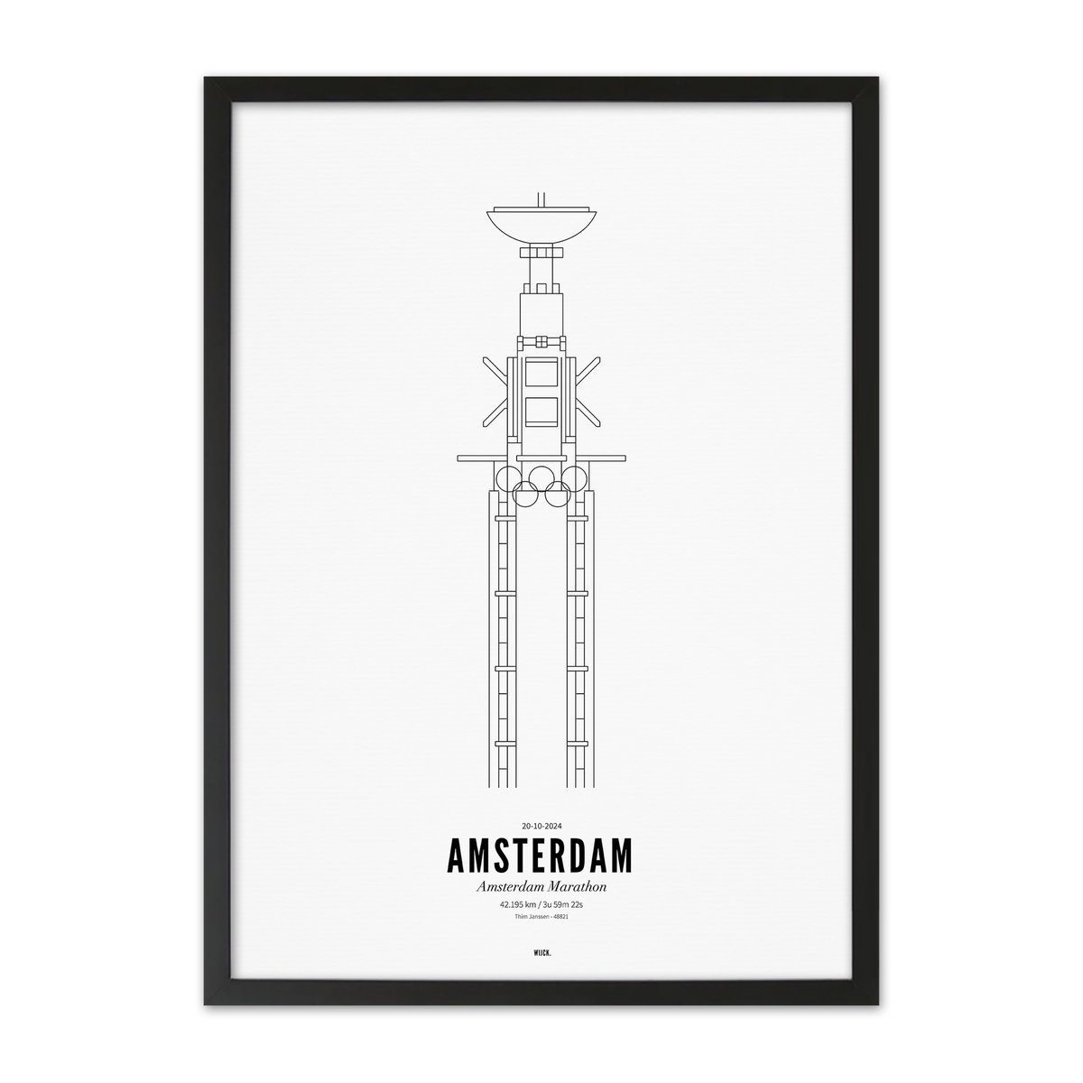 Affiches de Amsterdam - Marathon Tower | WIJCK.