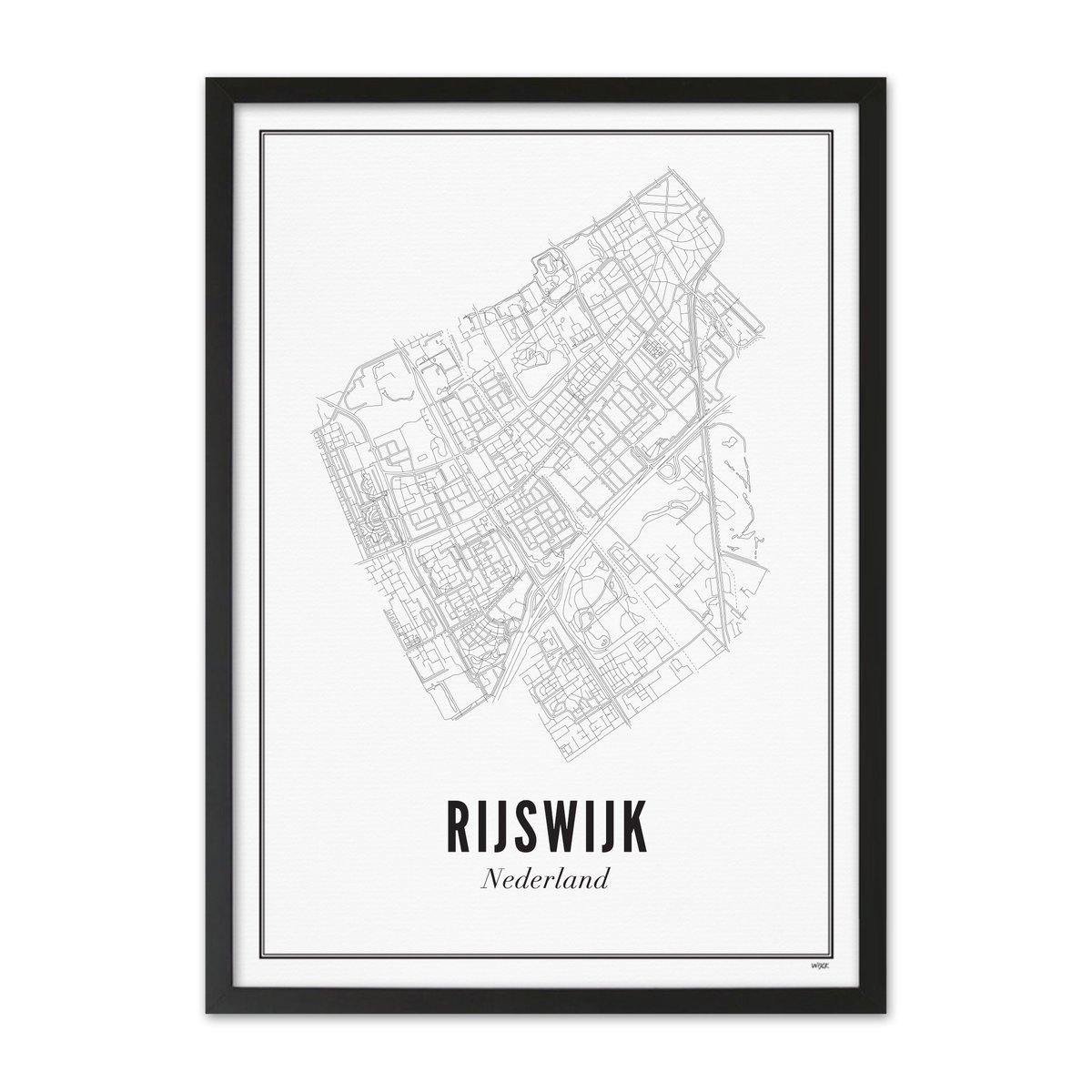 Poster van Rijswijk- Stad | WIJCK. 