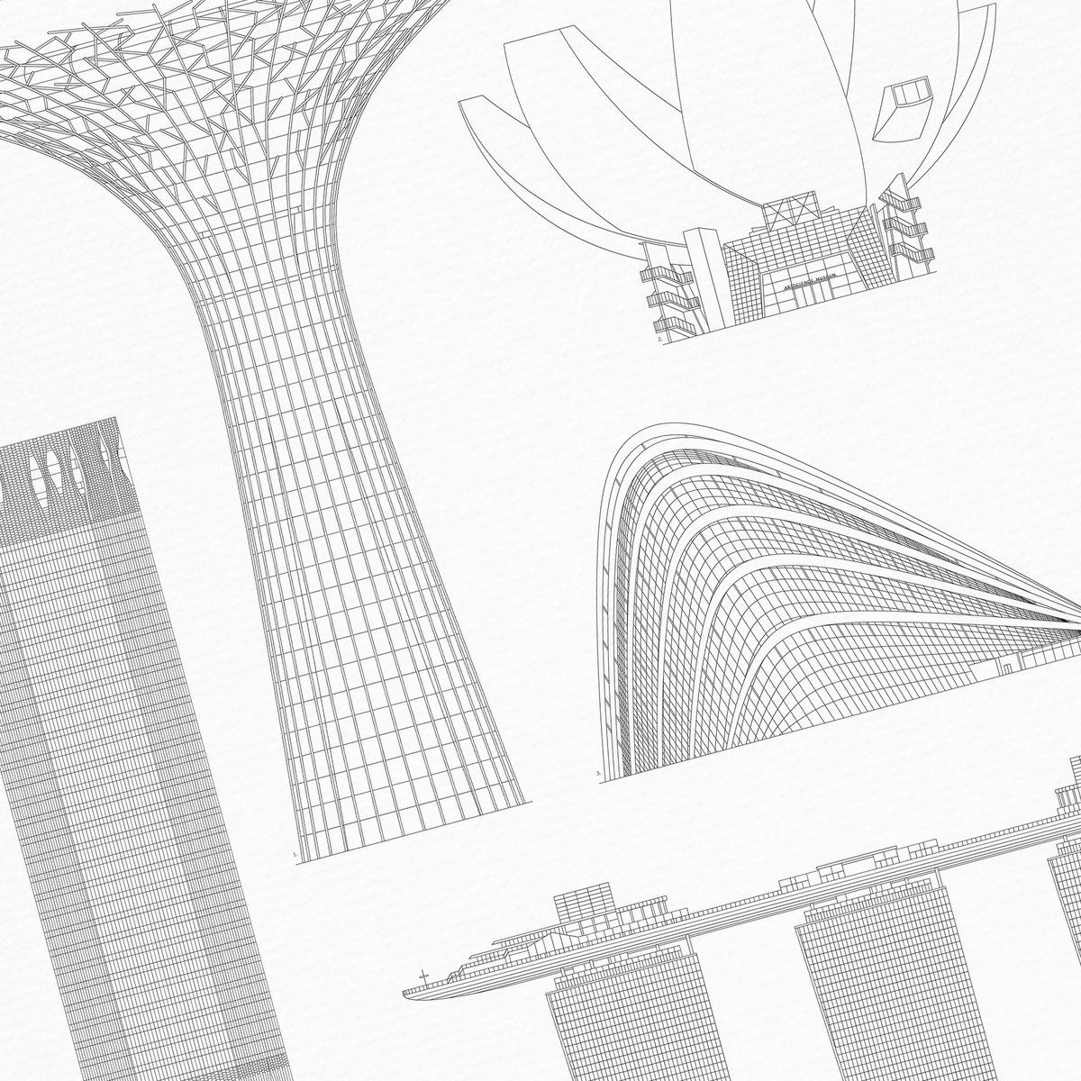 Affiches de Iconics of Singapore | WIJCK.