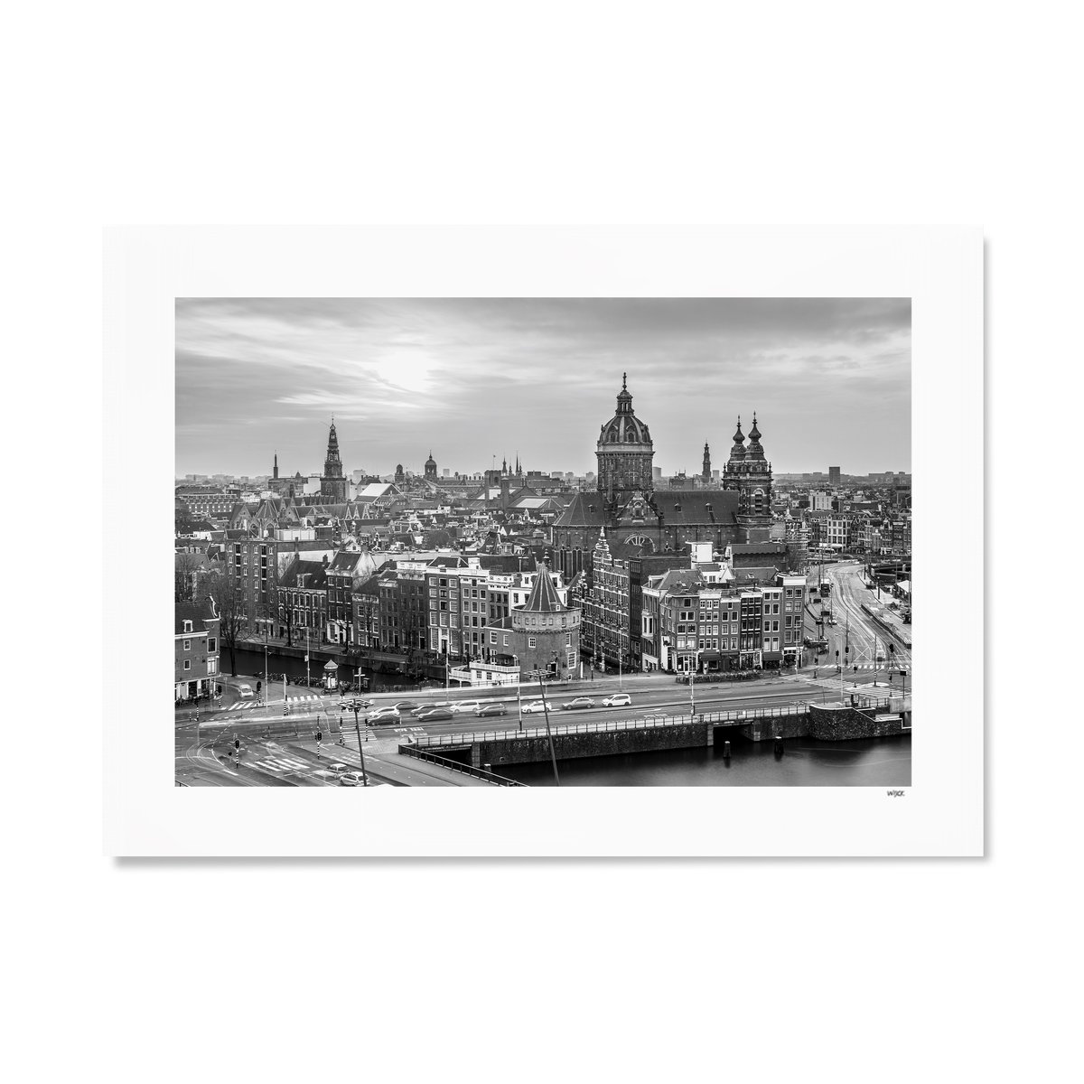 Poster van Amsterdam - Skyline | WIJCK.
