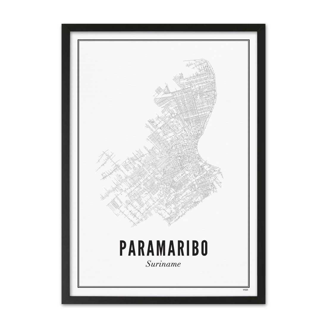 Poster van Paramaribo - Stad | WIJCK. 