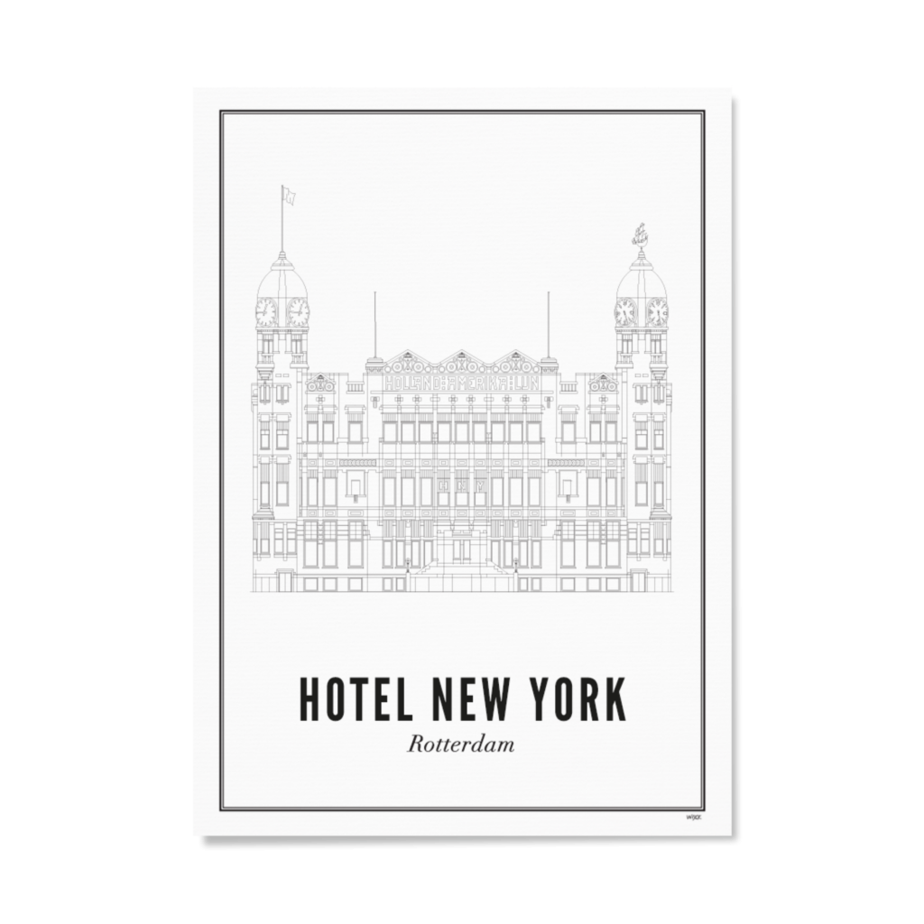 Poster van Rotterdam - Hotel New York | WIJCK. 