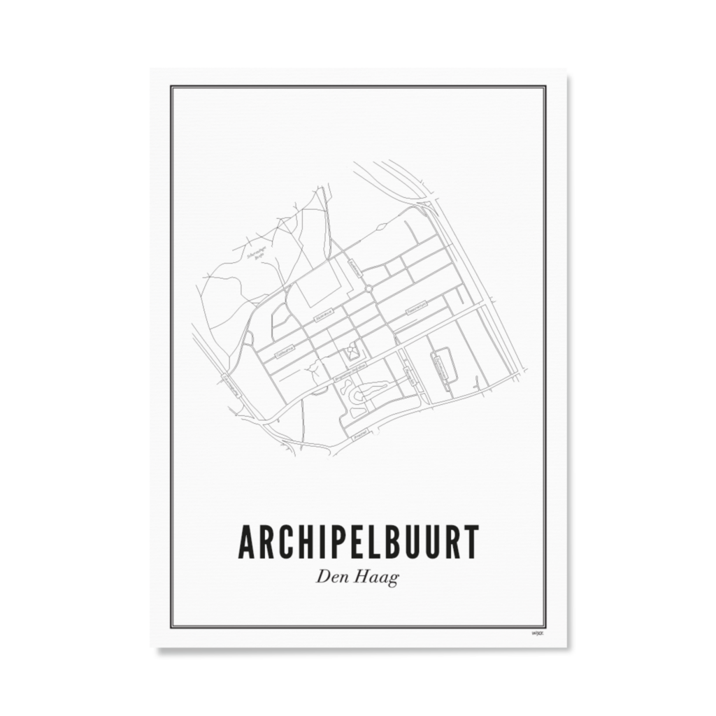 Poster van Den Haag - Archipelbuurt | WIJCK. 