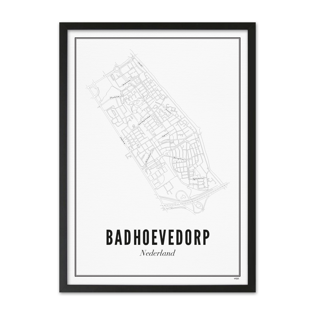 Poster von Badvoevedorp - Stad | WIJCK.