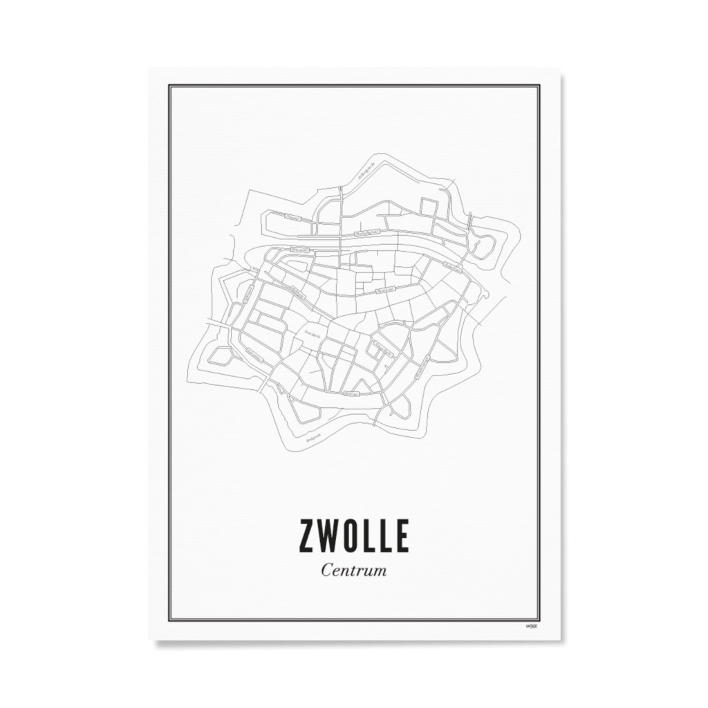 Poster of Zwolle - Centre | WIJCK.