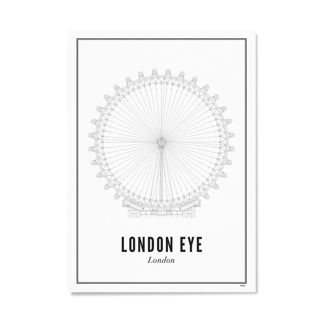 Affiches de Londres - London Eye | WIJCK.